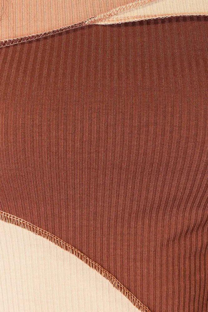 Double Take Color Block Exposed Seam Long Sleeve Top - Update AvenueTrendsi10010146215564210010146215564219c9e17982e24bfd9b2f61fcd85eb684 - MaxBrown