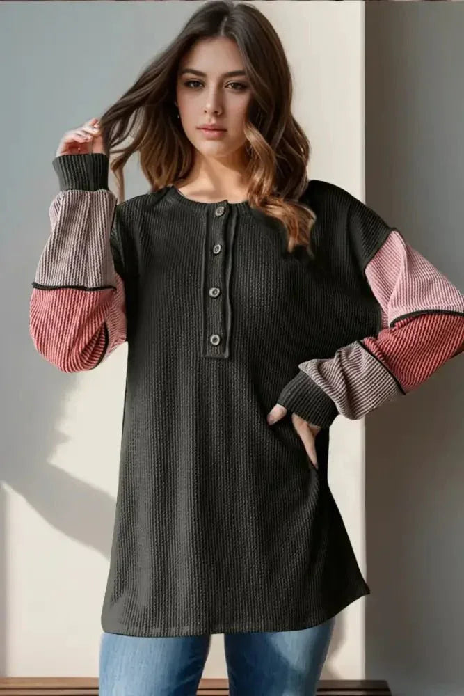 Double Take Full Size Color Block Round Neck Long Sleeve T-Shirt - Update AvenueVacation StyleTrendsi10010011454181510010011454181516e0a353 - db7f - 4468 - b627 - 0a082d6a7b14 - MaxBlack