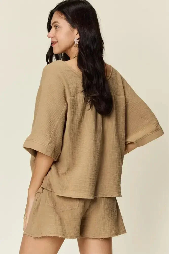 Double Take Texture Half Sleeve T-Shirt and Drawstring Shorts Set - Update AvenueTrendsi100100155636788100100155636788b82588e1 - 1976 - 477f - 867f - ec61a1a98ff8 - MaxKhaki