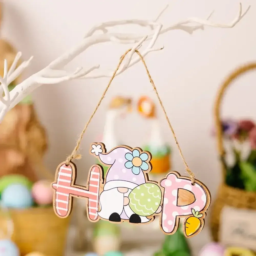 Easter Letter Wooden Hanging Widget