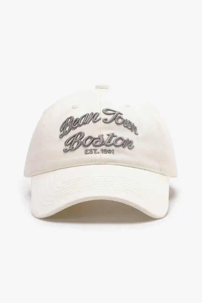 Embroidered Graphic Adjustable Baseball Cap - Update AvenueTrendsi101300204185911101300204185911Embroidered Graphic Adjustable Baseball CapIvory