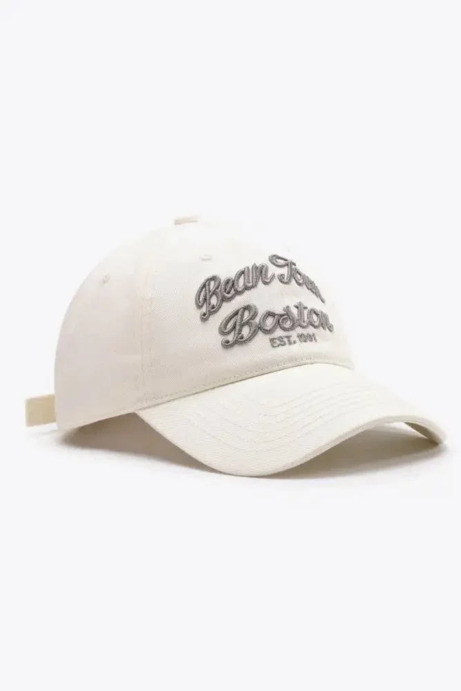 Embroidered Graphic Adjustable Baseball Cap - Update AvenueTrendsi101300204185911101300204185911Embroidered Graphic Adjustable Baseball CapIvory