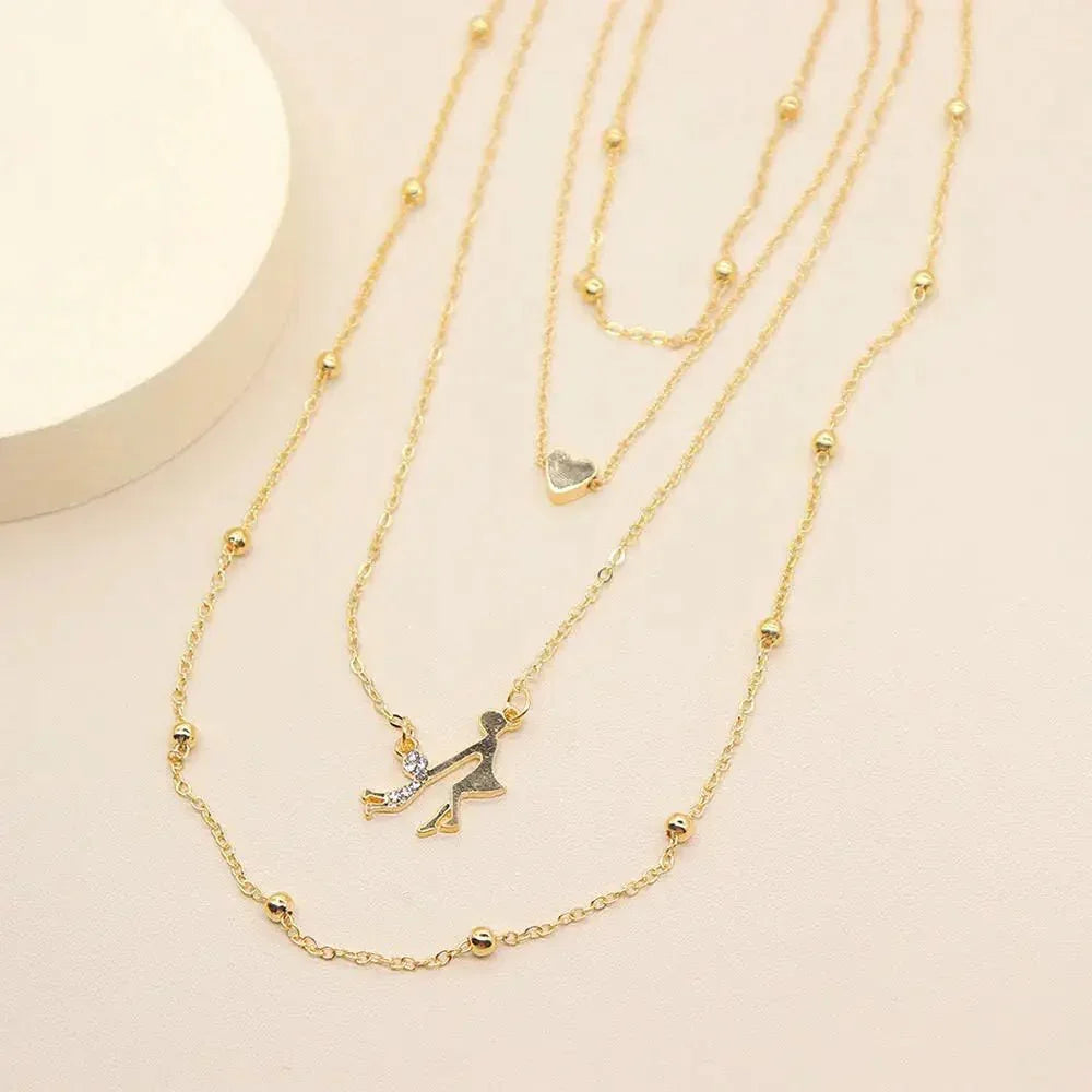 European and American jewelry adults lead villains love rice beads rhinestones 4 - layer necklace thanksgiving parent - child necklace - Update AvenueUpdate Avenues211067164658001European and American jewelry adults lead villains love rice beads rhinestones 4 - layer necklace thanksgiving parent - child necklaceXL001 - Gold