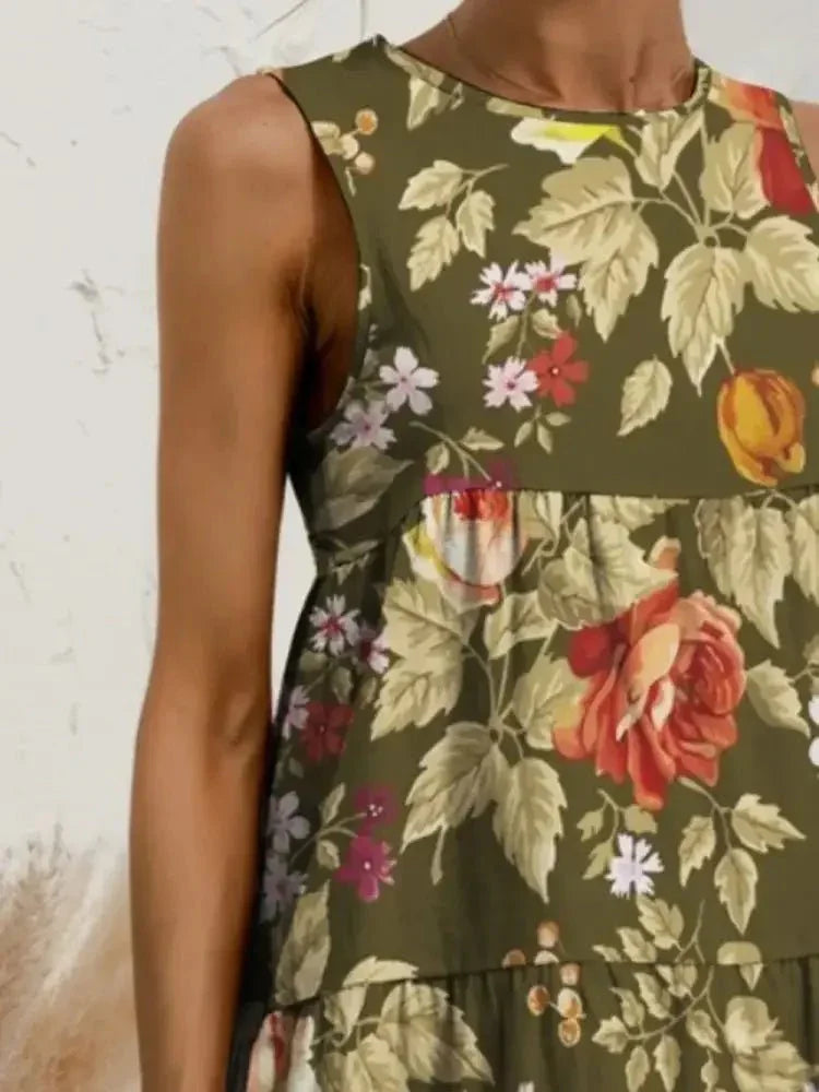 FAM - FAM Tiered Printed Round Neck Sleeveless Dress - Update AvenueEffortless Elegance: DressesTrendsi10010052016949110010052016949156537d4c - fee7 - 42eb - 8198 - dde71cce06e1 - MaxMoss