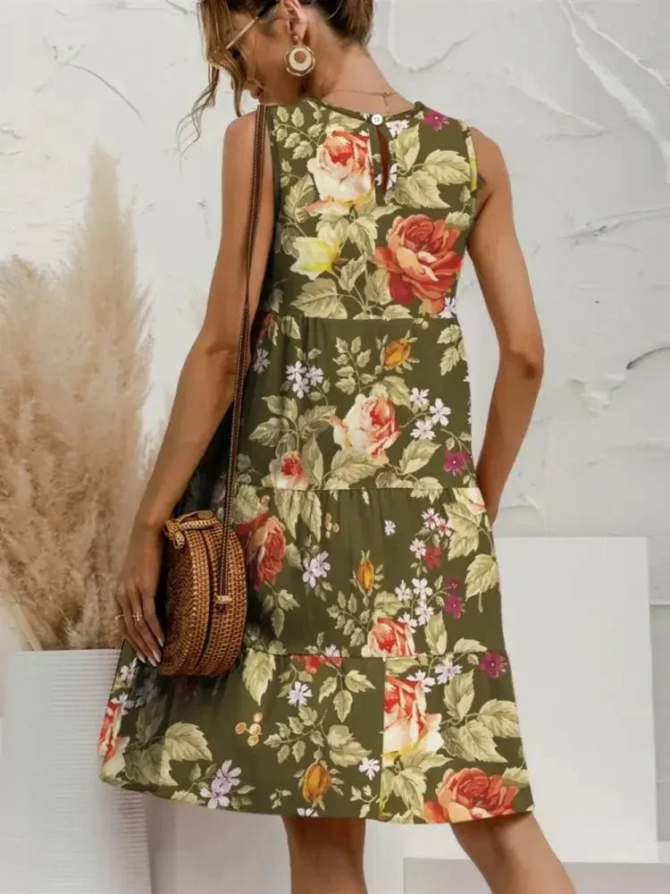 FAM - FAM Tiered Printed Round Neck Sleeveless Dress - Update AvenueEffortless Elegance: DressesTrendsi100100520169491100100520169491a53c27ca - 340a - 4717 - baa1 - ae132da8995e - MaxMoss