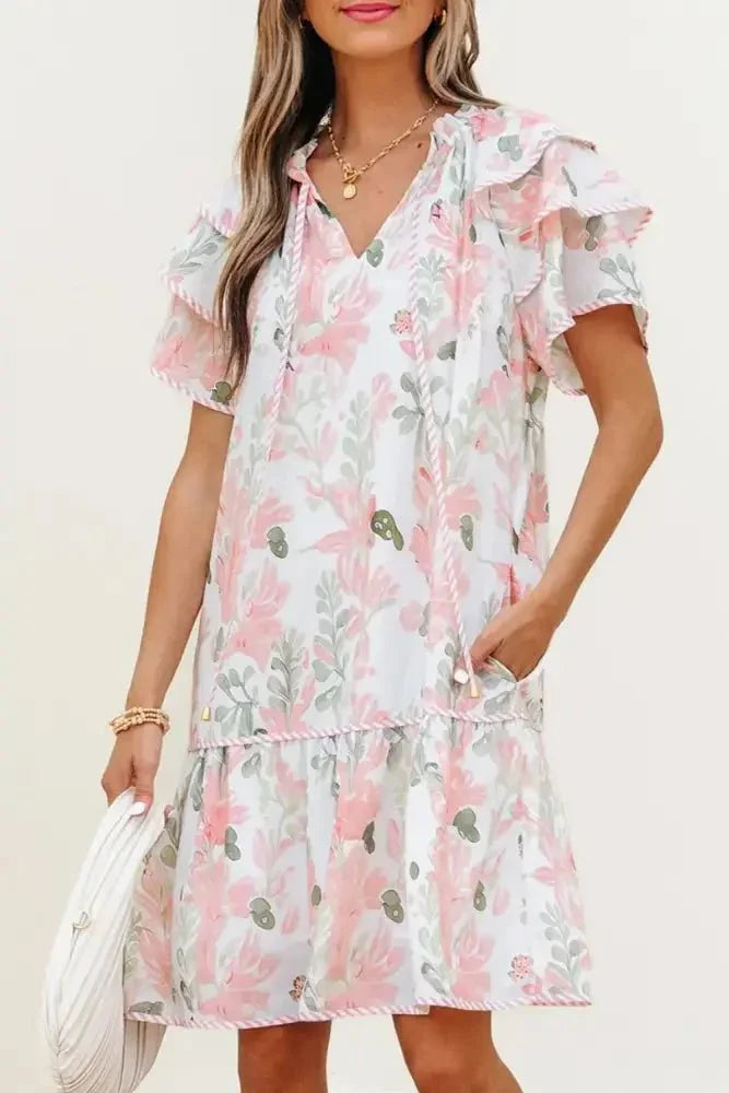 Floral Contrast Edge Layered Short Sleeve Mini Dress - Update AvenueEffortless Elegance: DressesTrendsi10010074480729210010074480729249990435 - 8ad0 - 4732 - b0e5 - 498d36b1df5b - Max - OriginBlush Pink