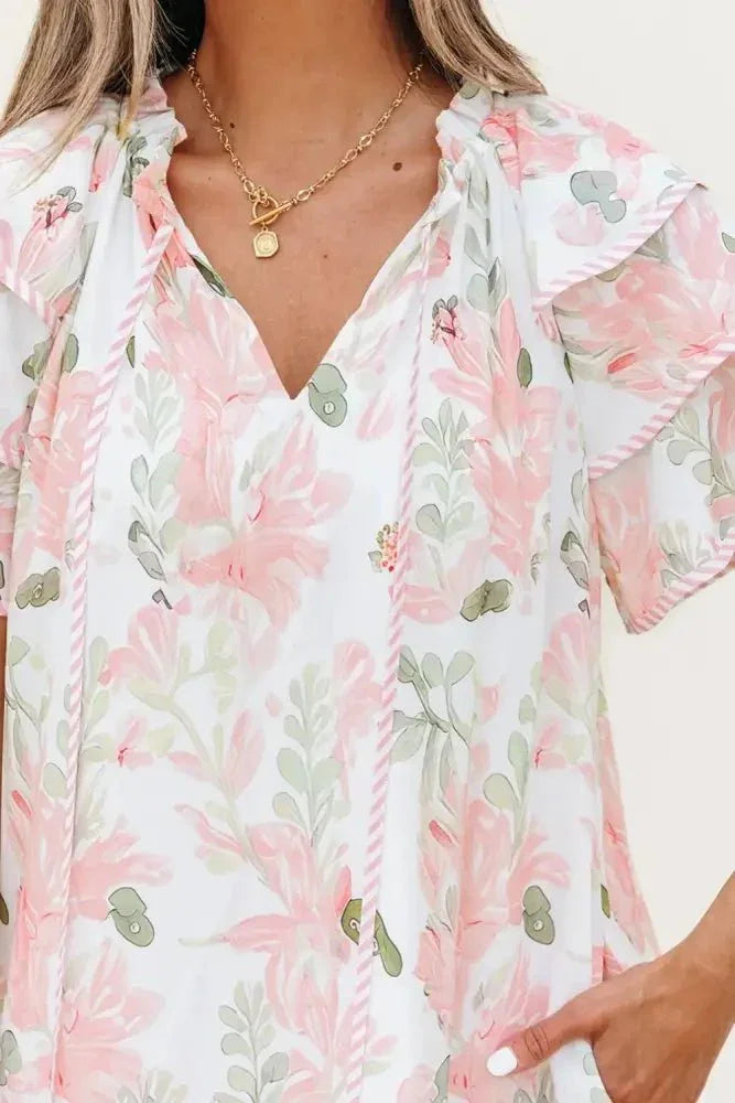 Floral Contrast Edge Layered Short Sleeve Mini Dress - Update AvenueEffortless Elegance: DressesTrendsi100100744807292100100744807292dd658d7a - 54fa - 4c9c - 9ce9 - 9f7f0d4e0bca - Max - OriginBlush Pink