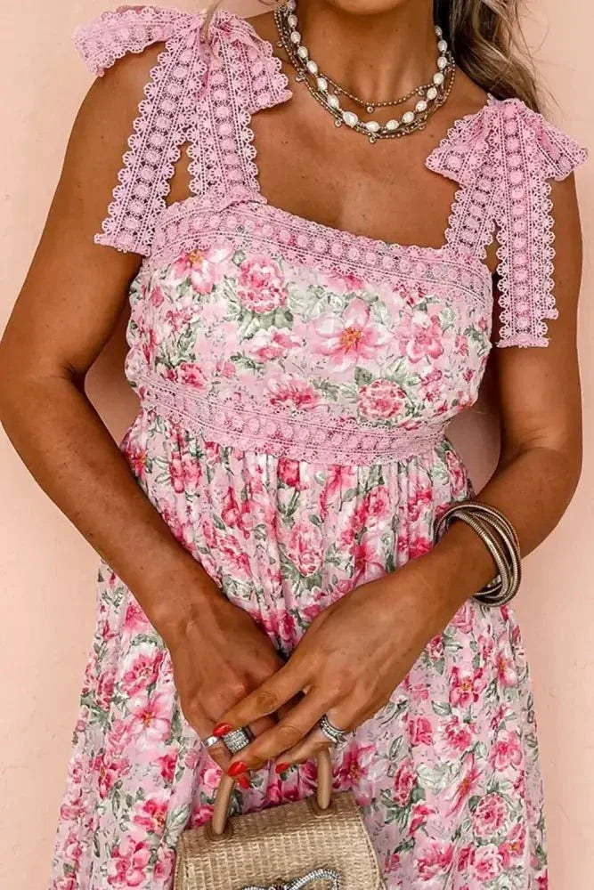 Floral Lace Tied Strap Square Neck Dress with Pockets - Update AvenueVacation StyleTrendsi10010017924658610010017924658696afef32 - f5bc - 45a0 - 96d9 - 9d7d5ab64926 - MaxFloral