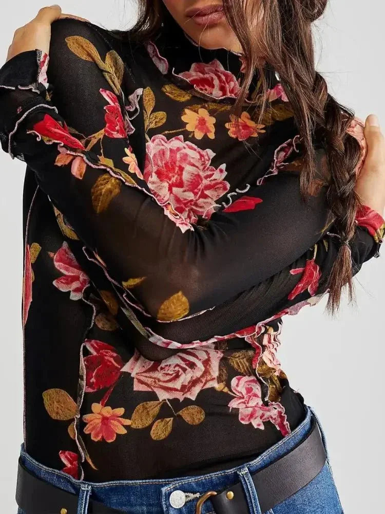 Floral Mock Neck Long Sleeve Top - Update AvenueTrendsi100100828869277100100828869277e1f19663 - 1a08 - 4b91 - b059 - 0a42284e4646 - MaxBlack