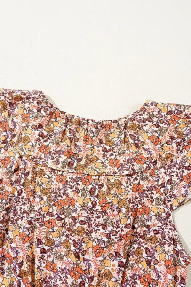Floral Print Knot V Neck Ruffled Sleeve Blouse - Update AvenueBoho VibesTrendsi1001007305608241001007305608246f6fb415 - 60e7 - 4bbd - a76e - 4ff7153b9f00 - Max - OriginFloral