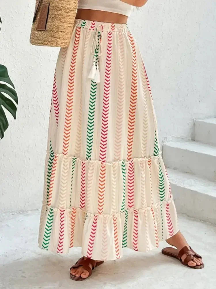 Frill Printed Maxi Skirt - Update AvenueBoho VibesTrendsi100100392961705100100392961705b10f006c - 692e - 4ebb - 873e - aa873c2a9344 - Max - OriginMulticolor