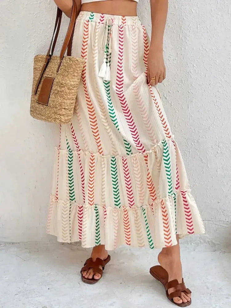 Frill Printed Maxi Skirt - Update AvenueBoho VibesTrendsi100100392961705100100392961705e1606574 - 26dc - 4542 - ba8b - 071cb89468ed - Max - OriginMulticolor