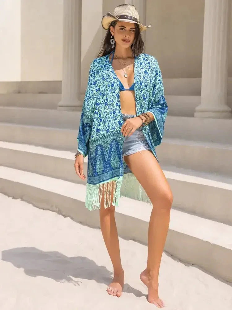 Fringe Printed Open Front Cover - Up - Update AvenueBoho VibesTrendsi100100874551991100100874551991c06b1a41 - cee2 - 44ba - 843e - f79660248205 - MaxPastel Blue