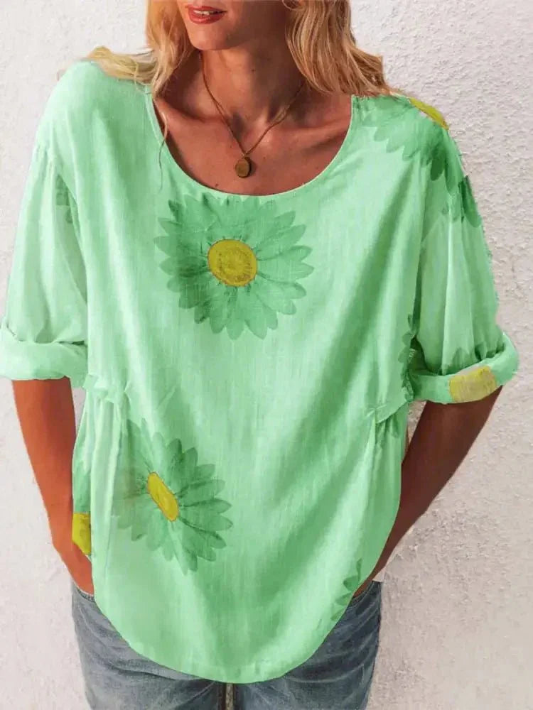 Full Size Flower Round Neck Half Sleeve T-Shirt Plus Size - Update AvenueT-ShirtsTrendsi100100634021731100100634021731dea83634 - 1faa - 468e - 93cd - b5b87322cd7e - Max - OriginNeon Green