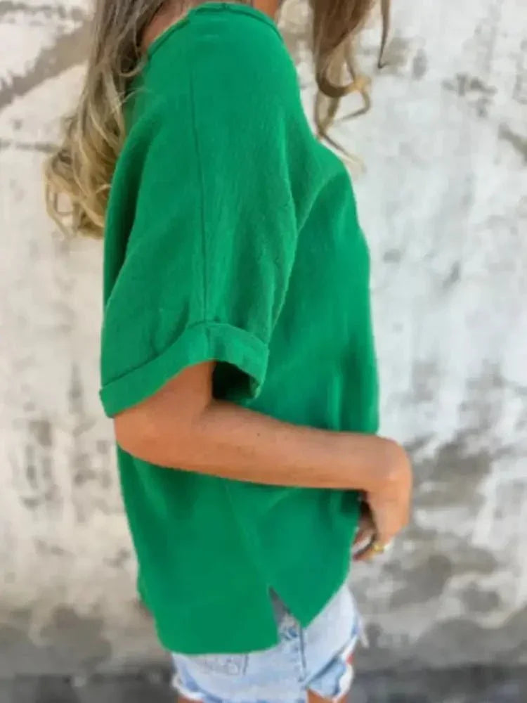 Full Size Loose Fit Short Sleeve T-Shirt Plus Size - Update AvenueT-ShirtsTrendsi1001004473475211001004473475217eb07e94 - 61ea - 4881 - 8d1e - a29fe1bd45ff - Max - OriginGreen