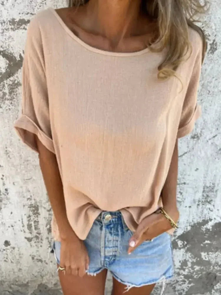 Full Size Round Neck Short Sleeve T-Shirt Plus Size - Update AvenueT-ShirtsTrendsi100100456981339100100456981339a00150c0 - a727 - 408f - 8501 - c4649b179c47 - Max - OriginTan