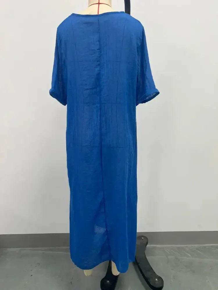 Full Size V - Neck Short Sleeve Midi Dress Plus Size - Update AvenueEffortless Elegance: DressesTrendsi100100805681079100100805681079e9b418dd - 4a53 - 4af2 - 8a8f - eedb22ad1bf4 - MaxBlue