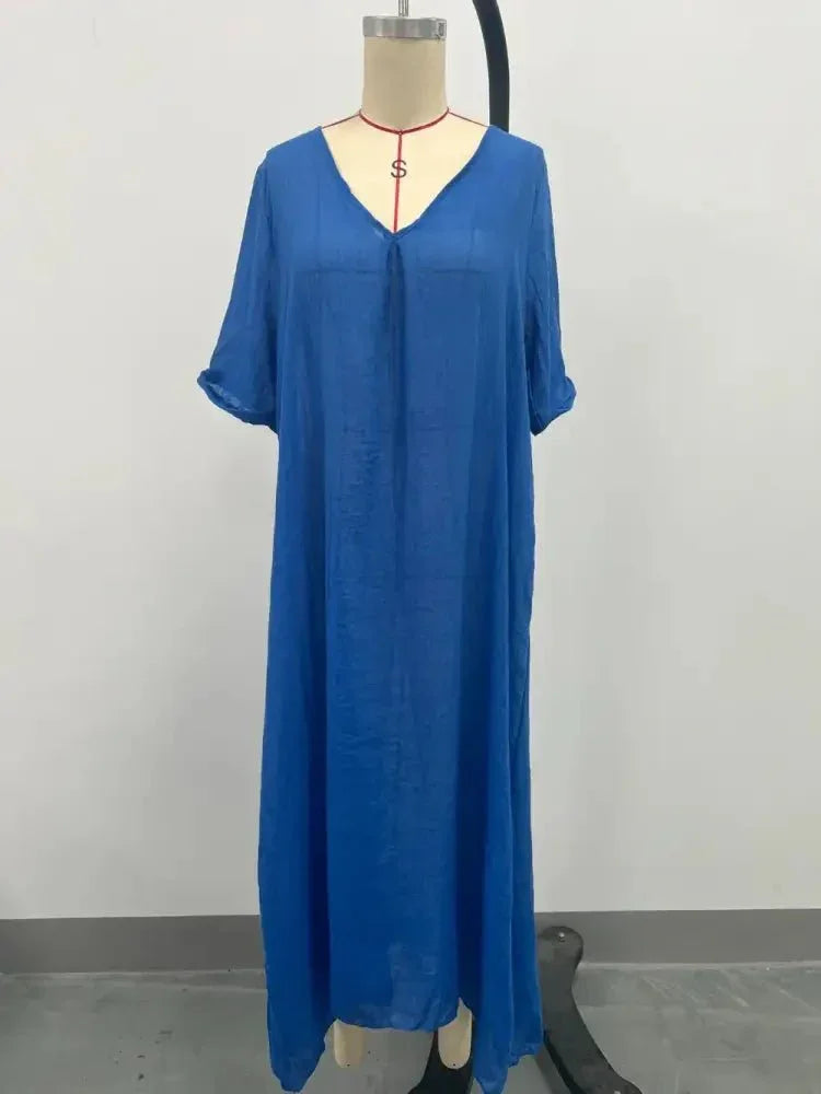 Full Size V - Neck Short Sleeve Midi Dress Plus Size - Update AvenueEffortless Elegance: DressesTrendsi1001008056810791001008056810799d7d970d - d6c8 - 4141 - 8fc1 - 60ffbf6e6d59 - MaxBlue