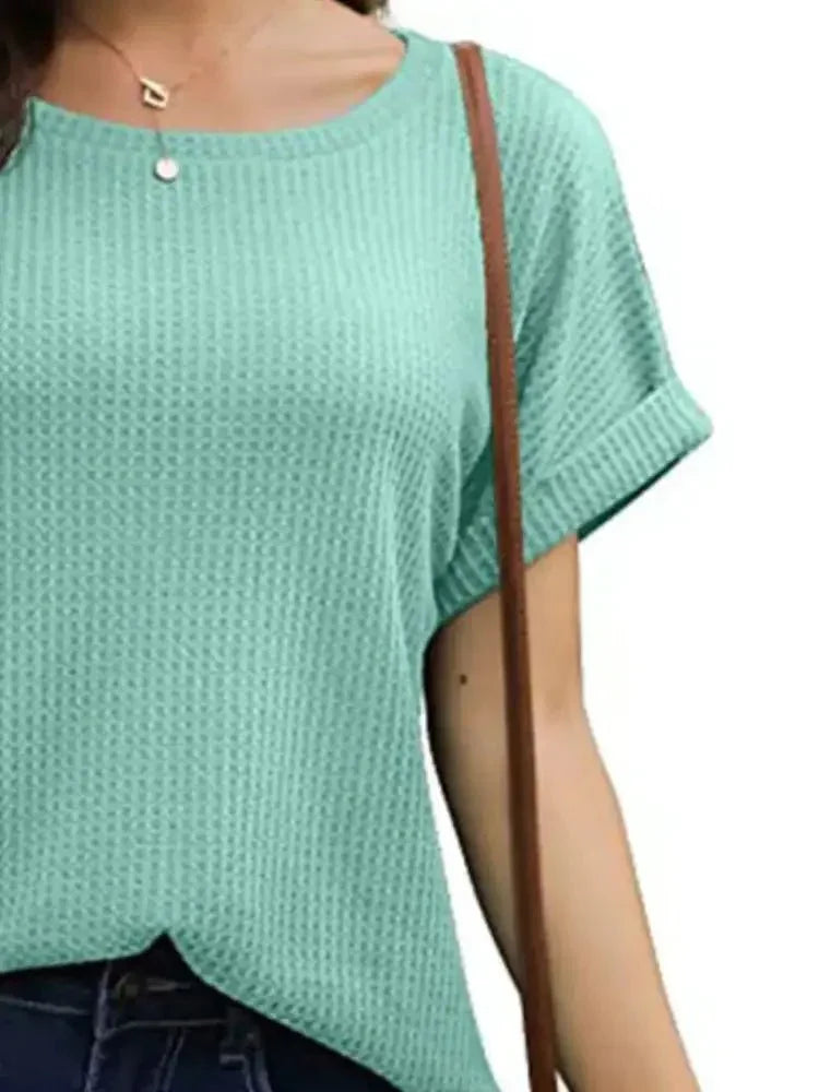 Full Size Waffle Knit Relaxed Fit T-Shirt Plus Size - Update AvenueT-ShirtsTrendsi100100743139653100100743139653d51f2ef0 - 5c04 - 46cc - 98e2 - 59ee1a55c151 - Max - OriginGreen