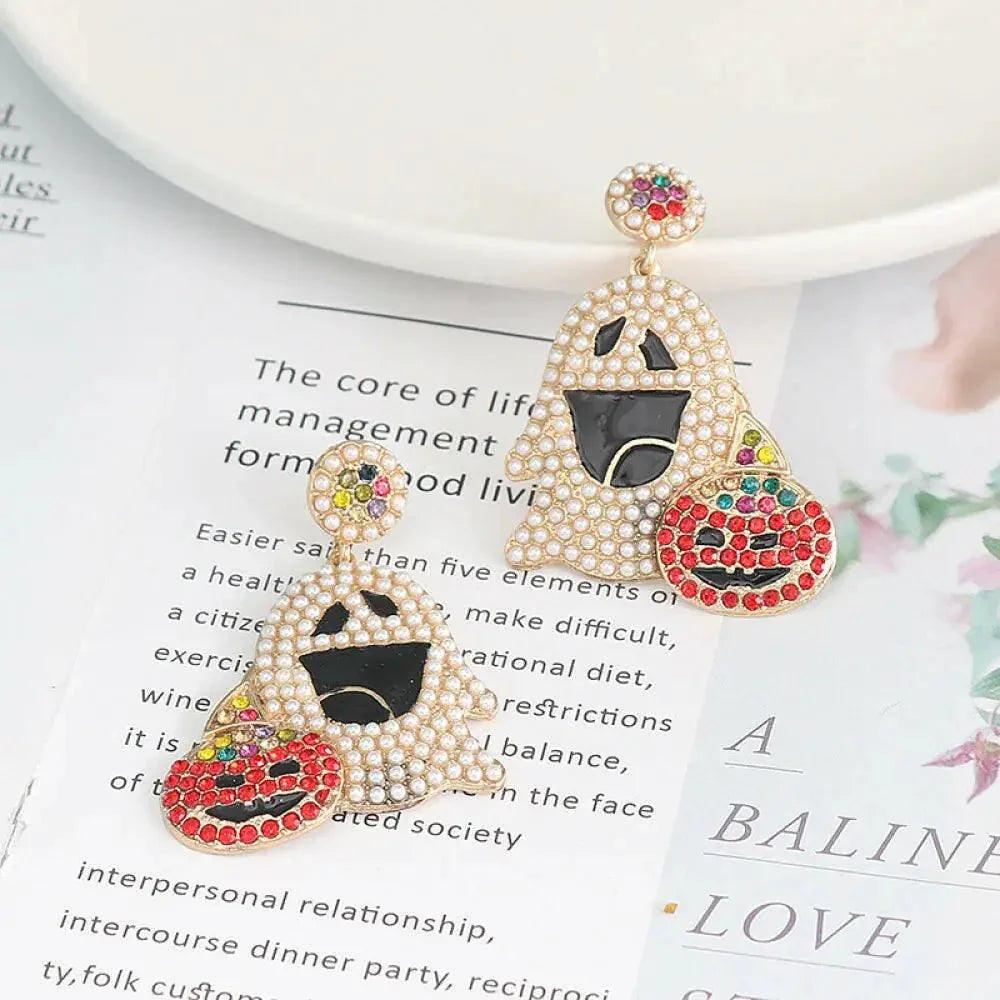 Ghost Rhinestone Alloy Earrings - Update AvenueHalloweenTrendsi10130014331200110130014331200185adeb1eb8494bb6bf982a37acbc45d2 - MaxMulticolor