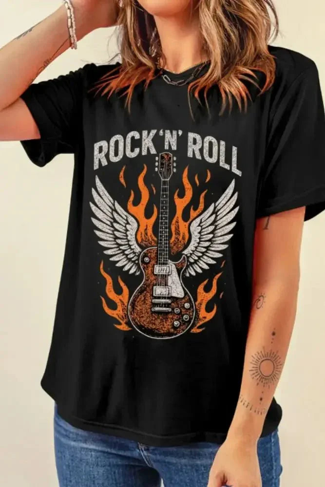 Graphic Round Neck Short Sleeve T-Shirt - Update AvenueT-ShirtsTrendsi100100294741850100100294741850bc8002e2 - 1474 - 4487 - ad4e - 6870ce4bfd9c - Max - OriginBlack
