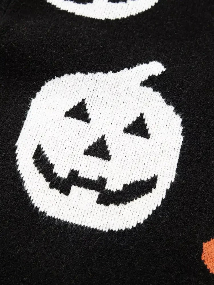 Halloween Gothic Pattern Long Sleeve Sweater - Update AvenueHalloweenTrendsi100100285406243100100285406243309c61bd61b348ffa2fdee5d141d9587 - Max - OriginBlack