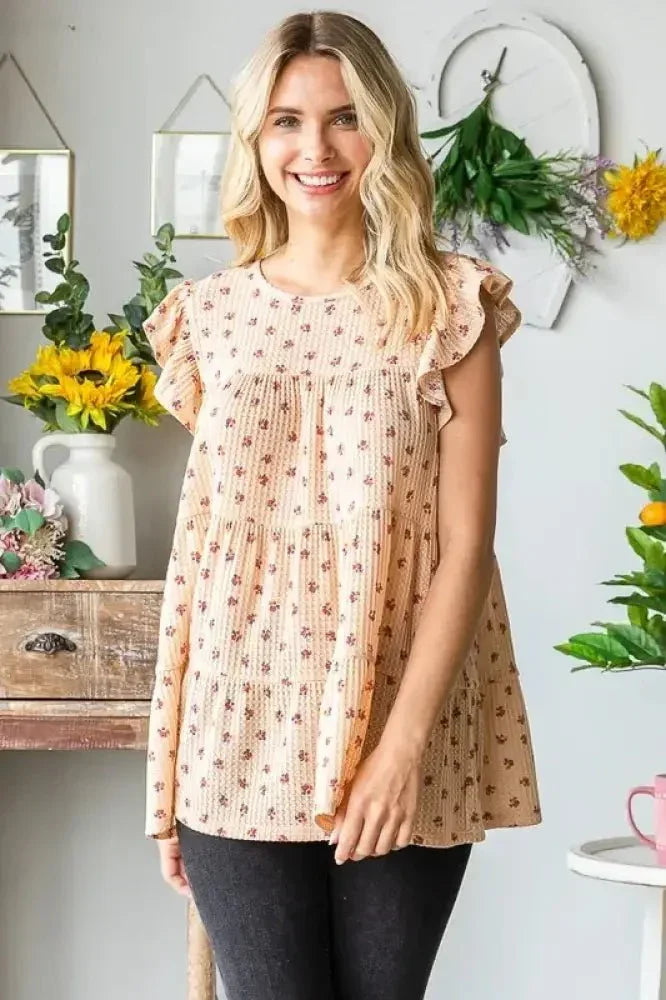 Heimish Full Size Butterfly Short Sleeve Round Neck Ditsy Floral Print Tiered Top Plus Size - Update AvenueVacation StyleTrendsi1001009743416611001009743416618f82a46b - 0837 - 4489 - a863 - 4cef4ab61fa9 - MaxTaupe