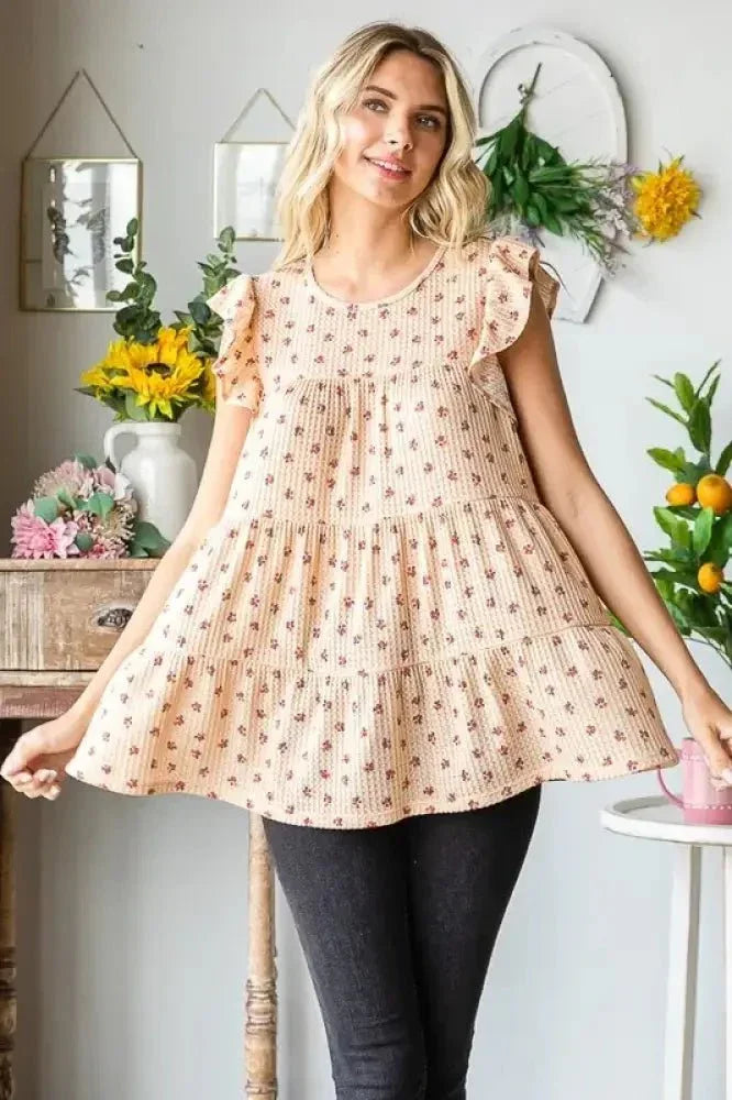 Heimish Full Size Butterfly Short Sleeve Round Neck Ditsy Floral Print Tiered Top Plus Size - Update AvenueVacation StyleTrendsi100100974341661100100974341661598ab93c - 36ed - 488e - 8da3 - 22f0e905dc10 - MaxTaupe
