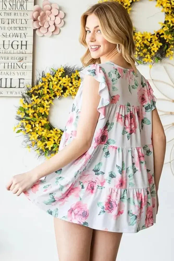 Heimish Full Size Butterfly Short Sleeve Round Neck Floral Print Tiered Top Plus Size - Update AvenueVacation StyleTrendsi10010081559107710010081559107721280f8a - df0c - 46cb - 8111 - 5f19761c2607 - MaxCream
