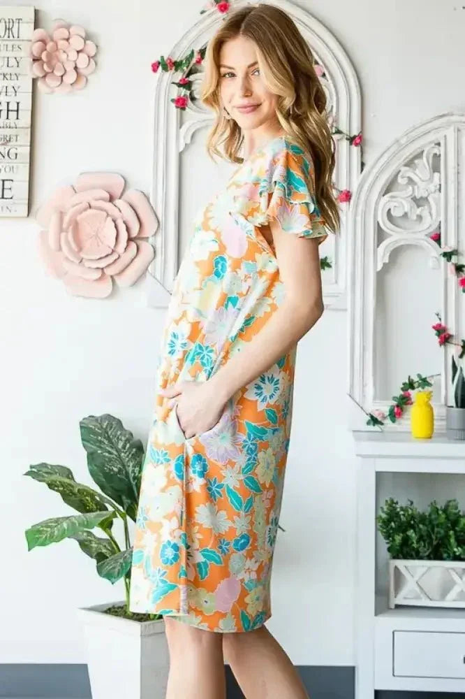 Heimish Full Size Ruffled Short Sleeve Floral Mini Dress Plus Size - Update AvenueVacation StyleTrendsi100100529431338100100529431338fa9c4ecf - e755 - 44cb - bd36 - 5cb00359a2b0 - MaxOrange