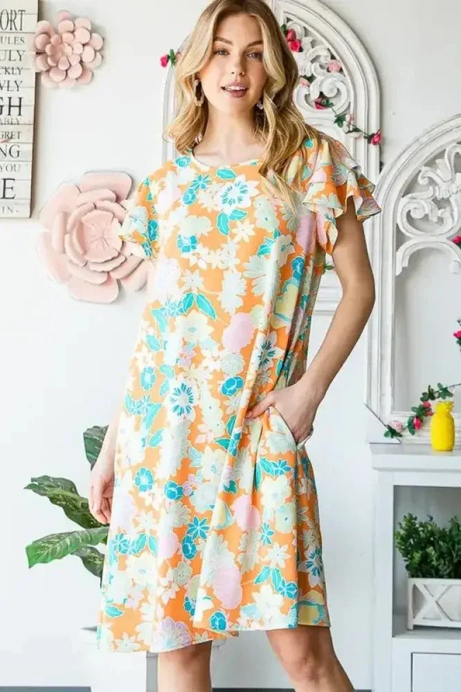 Heimish Full Size Ruffled Short Sleeve Floral Mini Dress Plus Size - Update AvenueVacation StyleTrendsi1001005294313381001005294313386d88a1dd - c54c - 42a5 - b8fc - ad8e9cf31a1b - MaxOrange