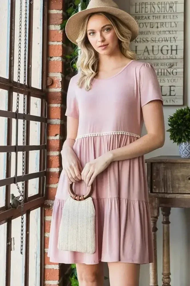 Heimish Full Size Solid Mini Tiered Dress with Pompom Lace Plus Size - Update AvenueVacation StyleTrendsi10010013733195110010013733195196219b2c - 8e04 - 4882 - 8486 - 7d3261e56ae7 - MaxDusty Rose