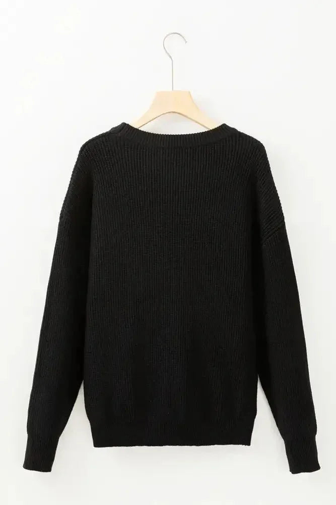 HELLO PUMPKIN Round Neck Long Sleeve Sweater - Update AvenueHalloweenTrendsi100100989721013100100989721013bc14f0f4 - bb59 - 4169 - b2cd - fd3e77651ac1 - MaxBlack