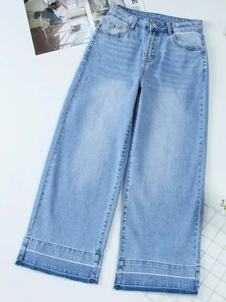 High Waist Wide Leg Washed Jeans - Update AvenueDaily EssentialsTrendsi100100441597547100100441597547b228afd932754e38b9037e984b68e6fb - Max - OriginLight Blue