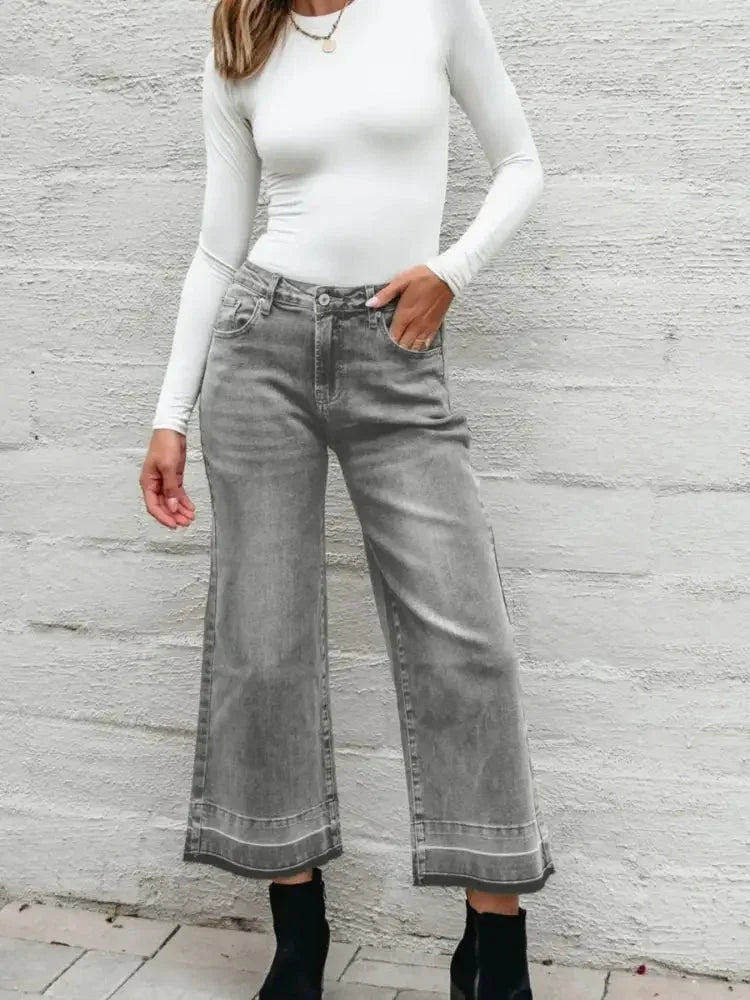 High Waist Wide Leg Washed Jeans - Update AvenueDaily EssentialsTrendsi10010044159914410010044159914413efabb7 - a317 - 4958 - b299 - b45d89bc282b - Max - OriginDark Gray