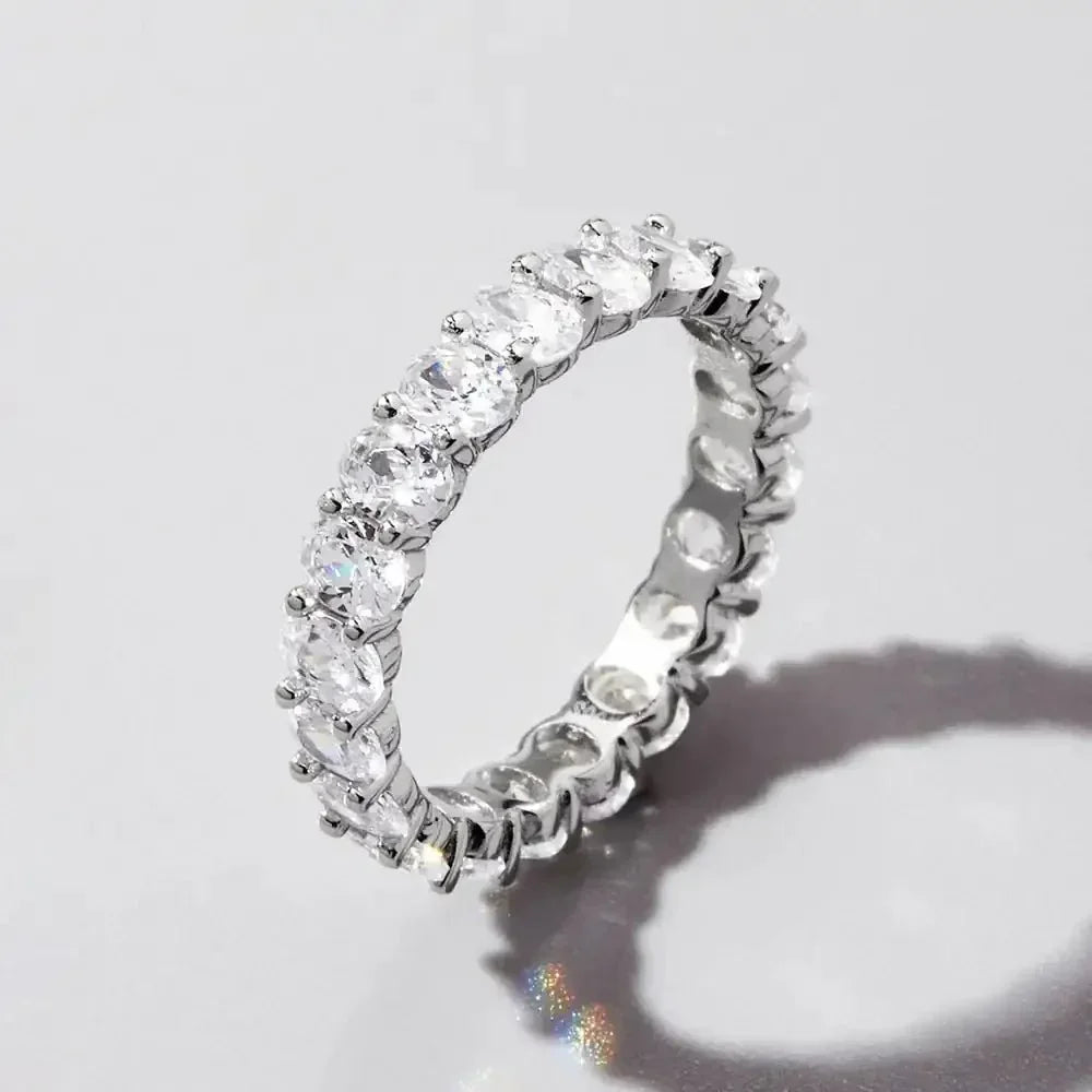 Inlaid Zircon 925 Sterling Silver Ring - Update AvenueRingTrendsi100500329871764100500329871764Inlaid Zircon 925 Sterling Silver RingSilver
