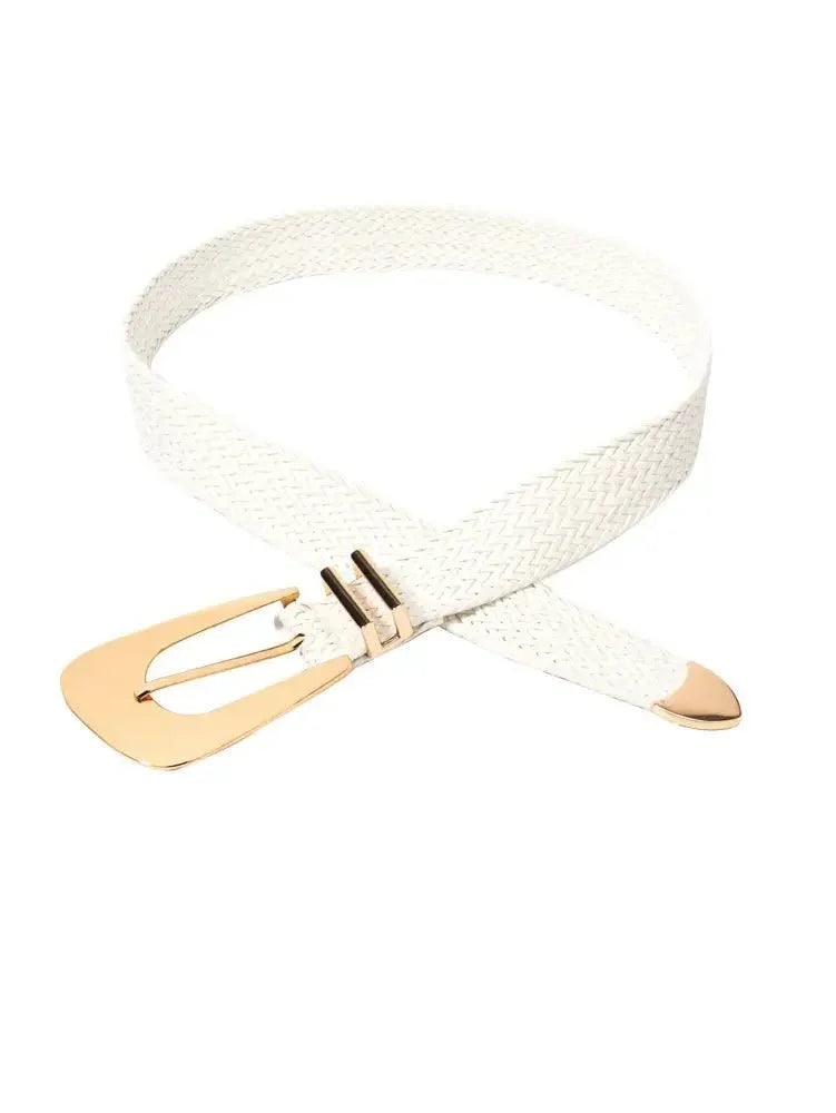 Irregular Buckle Braid Belt - Update AvenueTrendsi100100211884756100100211884756Irregular Buckle Braid BeltWhite