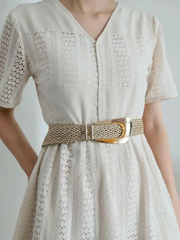 Irregular Buckle Braid Belt - Update AvenueTrendsi100100211885511100100211885511Irregular Buckle Braid BeltGold