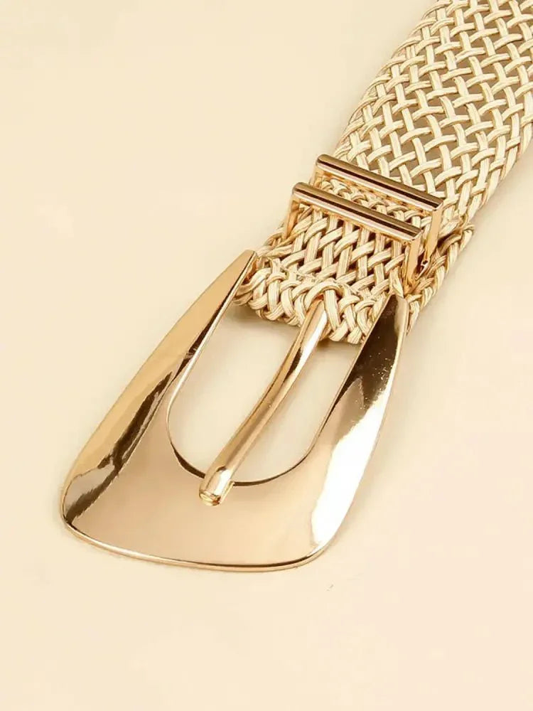 Irregular Buckle Braid Belt - Update AvenueTrendsi100100211885511100100211885511Irregular Buckle Braid BeltGold
