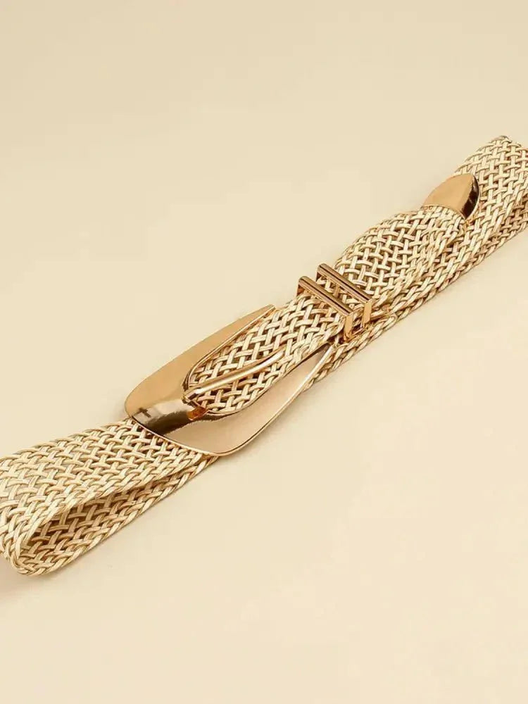 Irregular Buckle Braid Belt - Update AvenueTrendsi100100211885511100100211885511Irregular Buckle Braid BeltGold