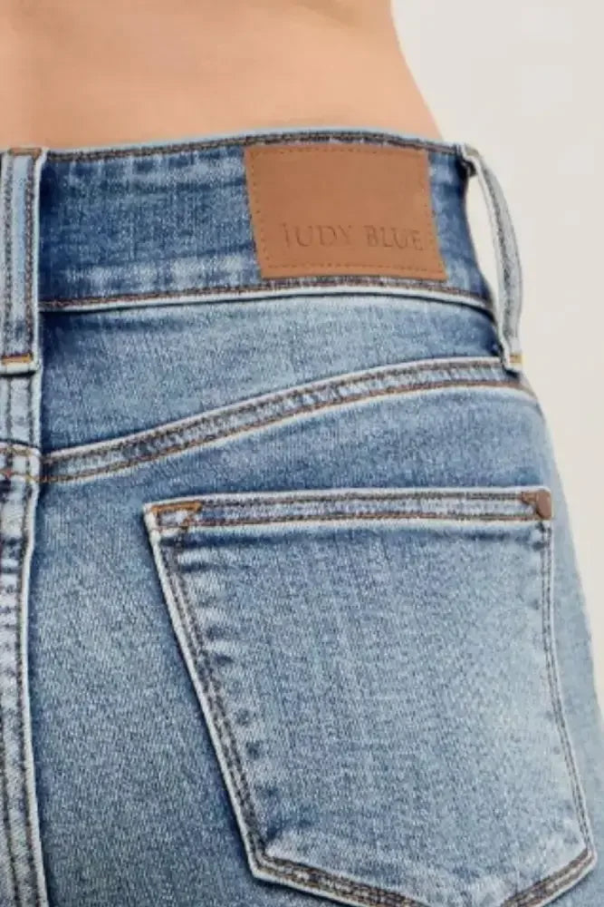 Judy Blue Full Size High-Waist Flare Denim Jeans with Front Seam Detail Plus Size