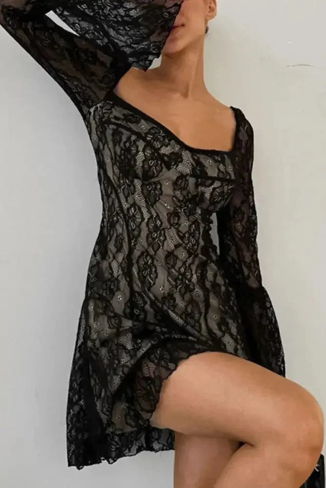 Lace Sweetheart Neck Flare Sleeve Mini Dress - Update AvenueFestival VibesTrendsi100100501581390100100501581390ed1d60bd - 8928 - 462f - be3f - 622a7b5605dc - MaxBlack