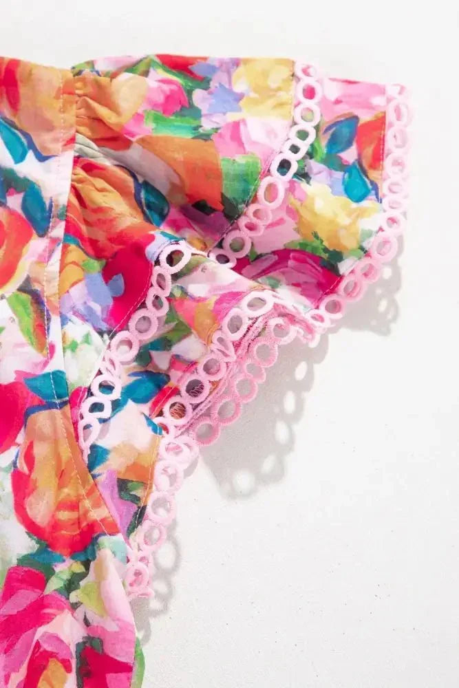 Lace Trim Ruffle Cap Sleeve Floral Blouse - Update AvenueTrendsi100100576154597100100576154597bd799c52 - bdd2 - 44e2 - bf72 - bd3bee863fe8 - MaxFloral