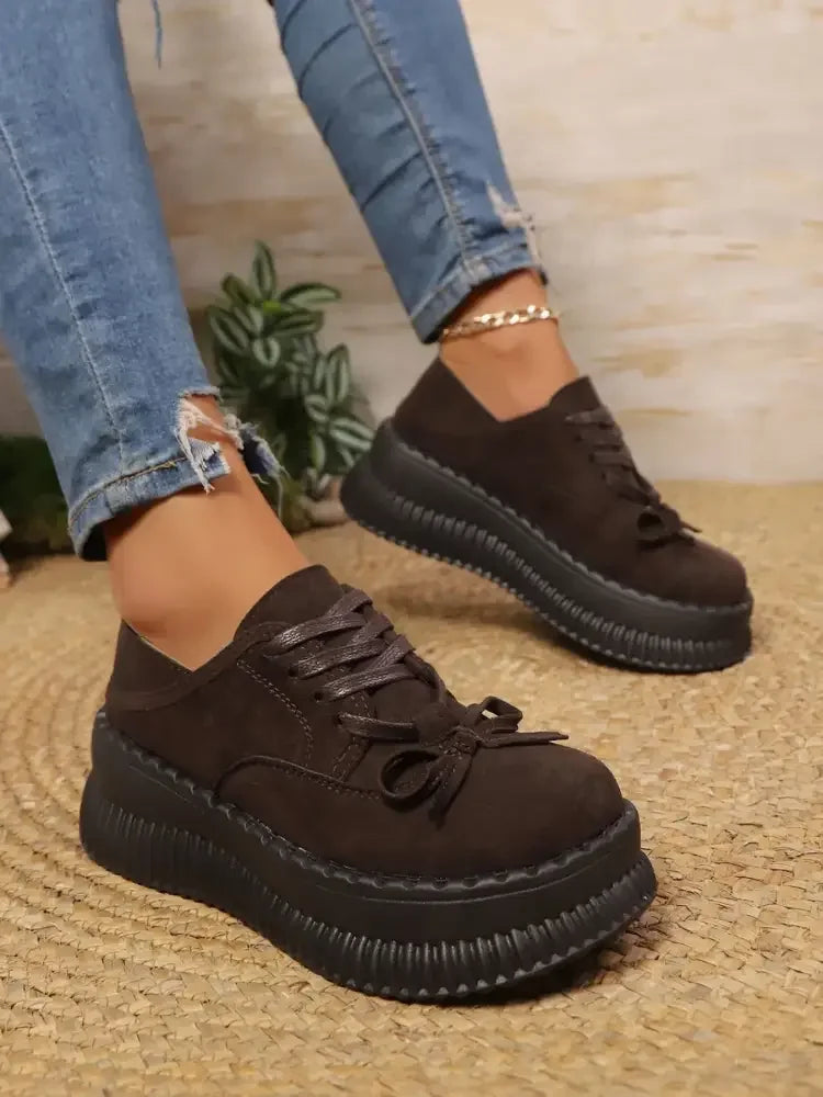 Lace Up Platform Loafers