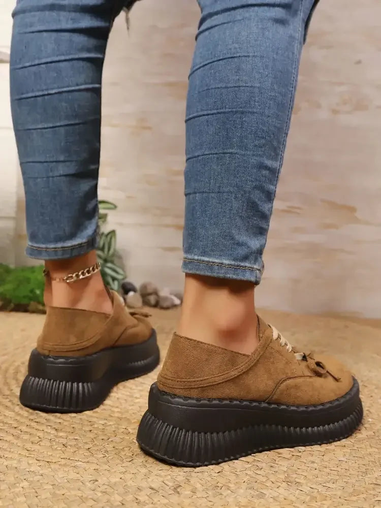 Lace Up Platform Loafers