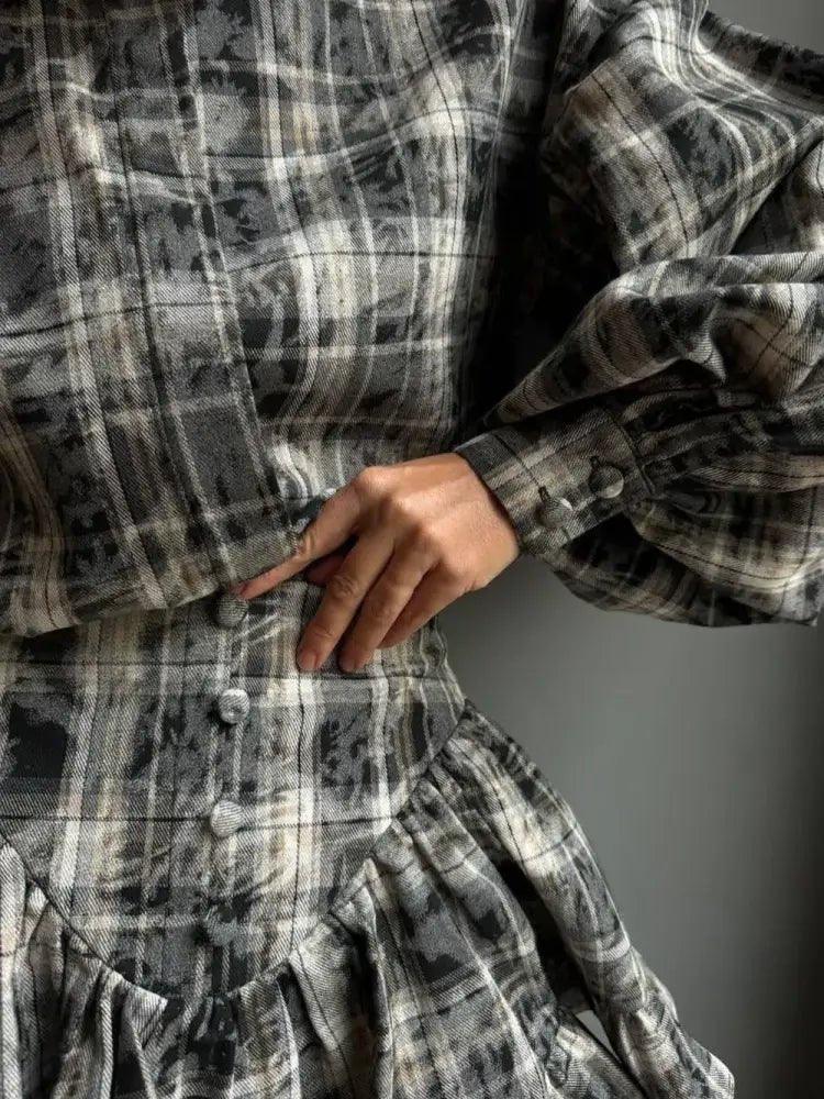 Lantern Sleeve Shirt and Ruffled Skirt Set - Update AvenueTrendsi100100390494996100100390494996af6b61f4 - 7750 - 46fb - b224 - f18a643cef87 - MaxLight Gray
