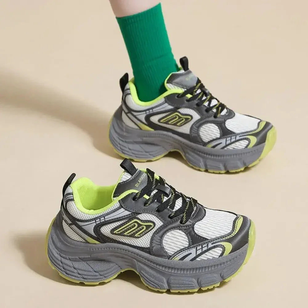 Letter Lace - Up Round Toe Athletic Shoes - Update AvenueTrendsi100600278997770100600278997770Letter Lace - Up Round Toe Athletic ShoesNeon Yellow