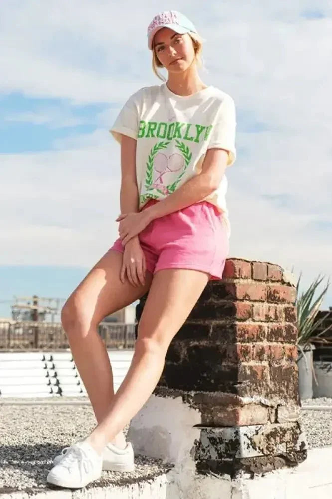 Lime 'N' Chili Brooklyn Graphic Round Neck Short Sleeve Top - Update AvenueT-ShirtsTrendsi100100545201840100100545201840b88a0f82422a42e48101b62a084351eb - Max - OriginCREAM