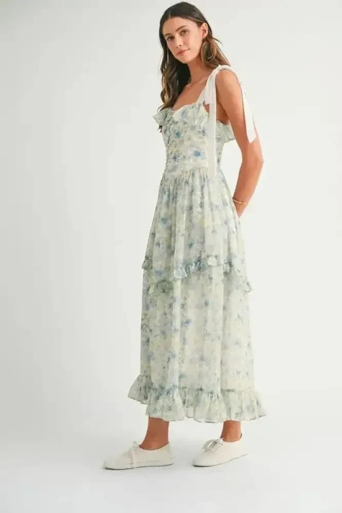 MABLE Floral Printed Shoulder Strap Midi Dress - Update AvenueEffortless Elegance: DressesTrendsi100100642851984100100642851984e748e31ad8454132b9b928d1dc33bbde - Max - OriginBlue
