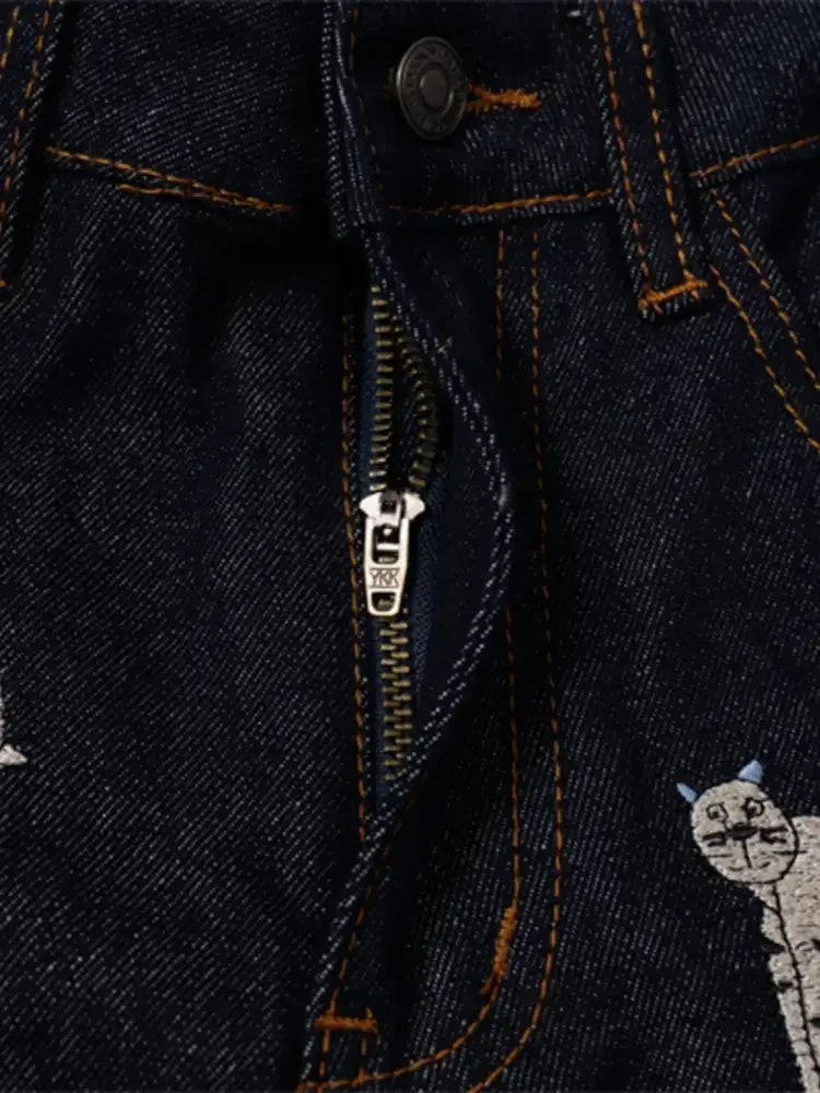Men's Animal Wide Leg Jeans